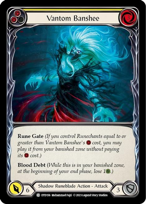 Vantom Banshee - Yellow Card Front