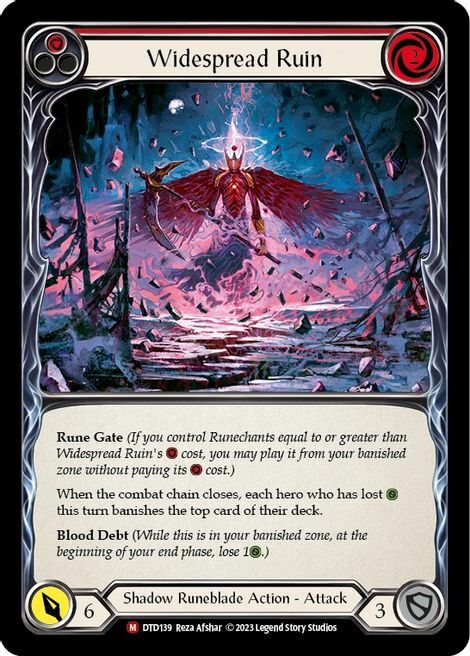 Widespread Ruin Card Front