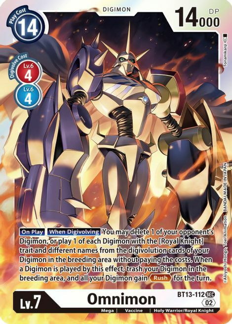 Omnimon Card Front