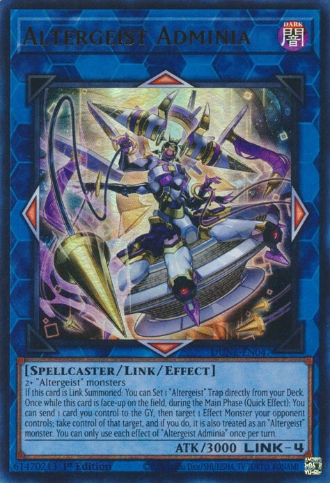 Altergeist Adminia Card Front