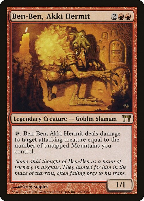 Ben-Ben, Akki Hermit Card Front