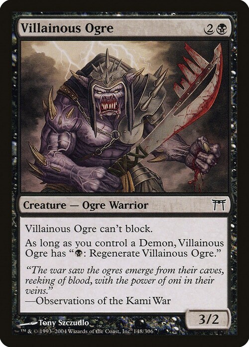 Villainous Ogre Card Front