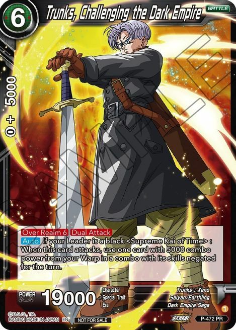 Trunks, Challenging the Dark Empire Card Front