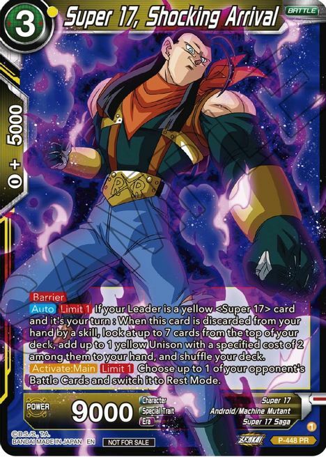 Super 17, Shocking Arrival Card Front