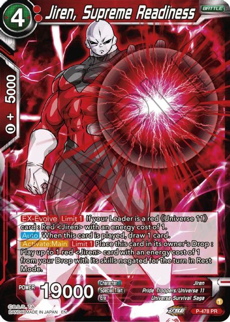 Jiren, Supreme Readiness Card Front