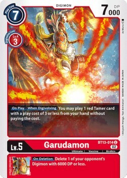 Garudamon Card Front