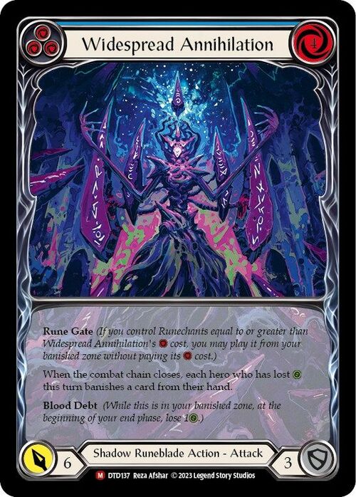 Widespread Annihilation Card Front