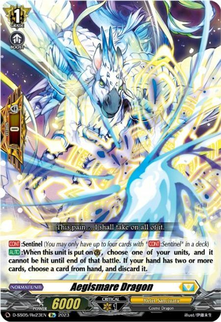 Aegismare Dragon Card Front