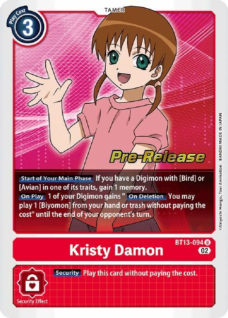 Kristy Damon Card Front