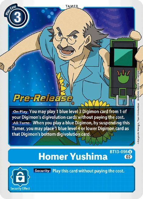 Homer Yushima Card Front