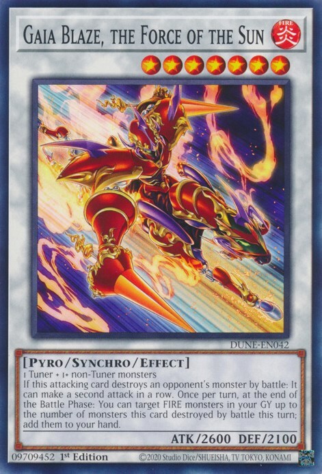 Gaia Blaze, the Force of the Sun Card Front