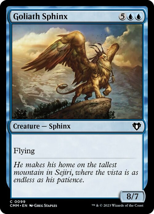 Goliath Sphinx Card Front