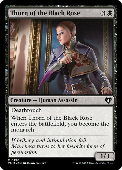 Thorn of the Black Rose Card Front