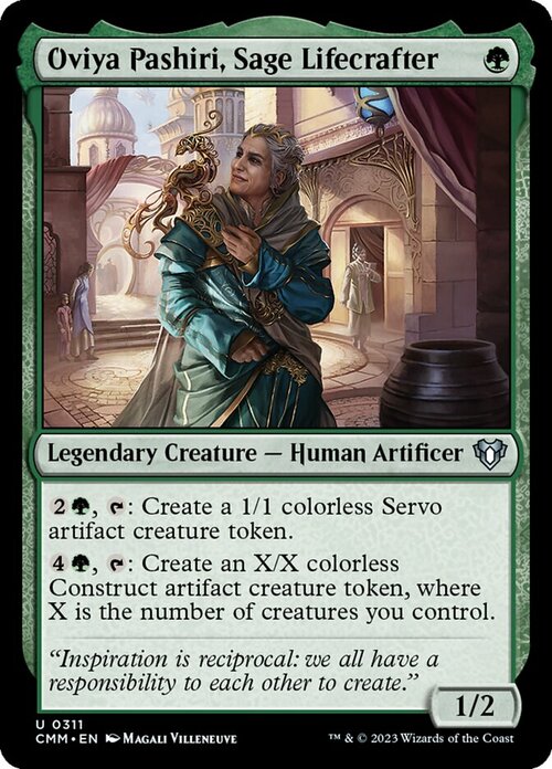 Oviya Pashiri, Sage Lifecrafter Card Front