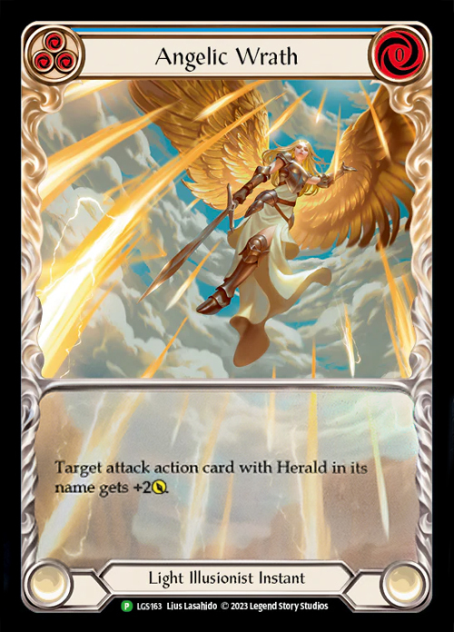 Angelic Wrath - Blue Card Front