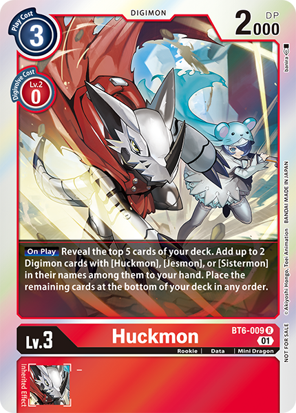 Huckmon Card Front