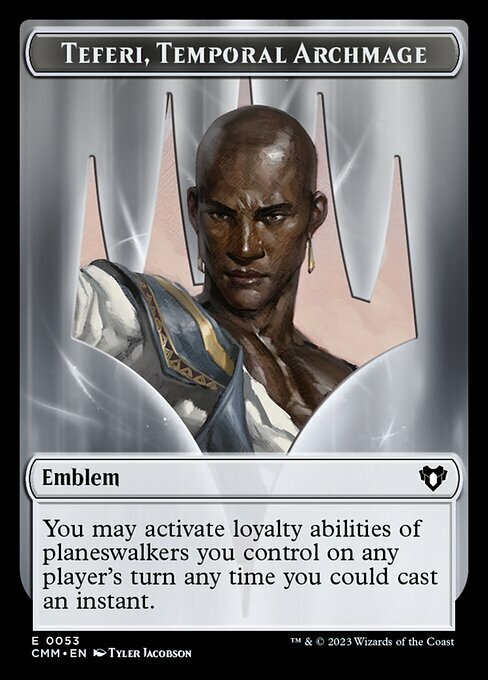 Teferi, Temporal Archmage Emblem Card Front