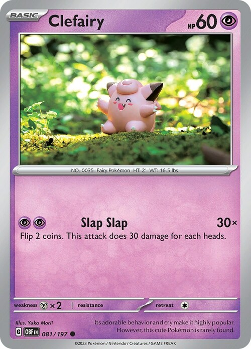 Clefairy Card Front