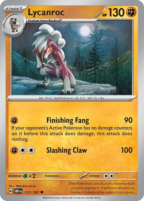 Lycanroc Card Front