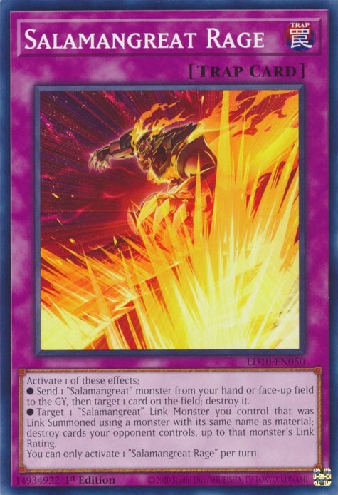 Salamangreat Rage Card Front