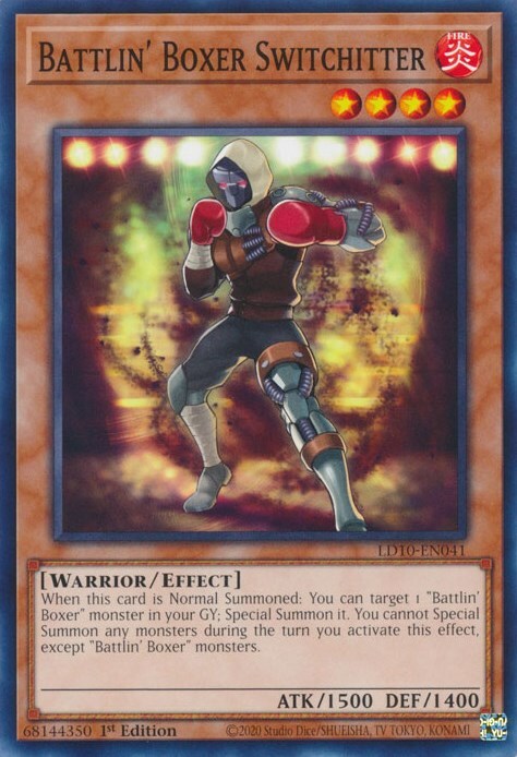 Battlin' Boxer Switchitter Card Front