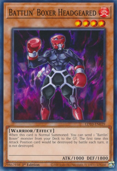 Battlin' Boxer Headgeared Card Front