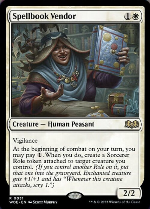 Spellbook Vendor Card Front