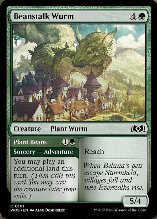 Beanstalk Wurm // Plant Beans Card Front