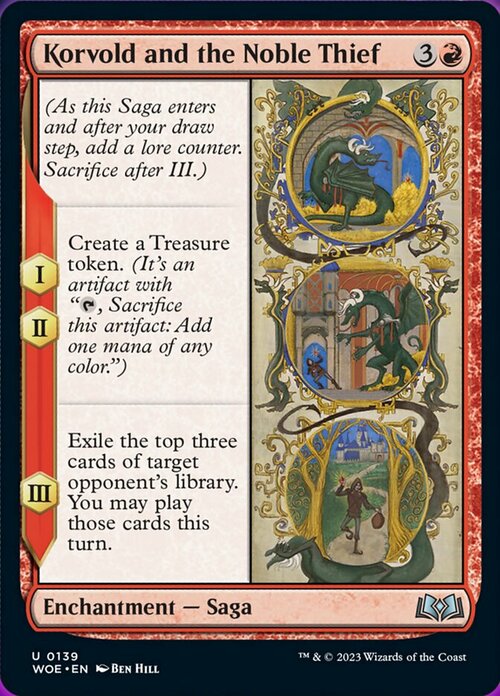 Korvold and the Noble Thief Card Front