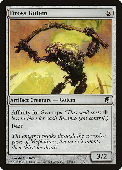 Dross Golem Card Front