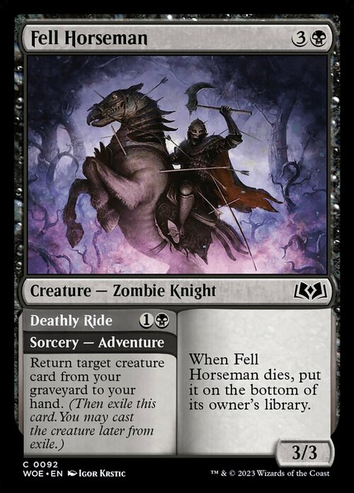 Fell Horseman // Deathly Ride Card Front