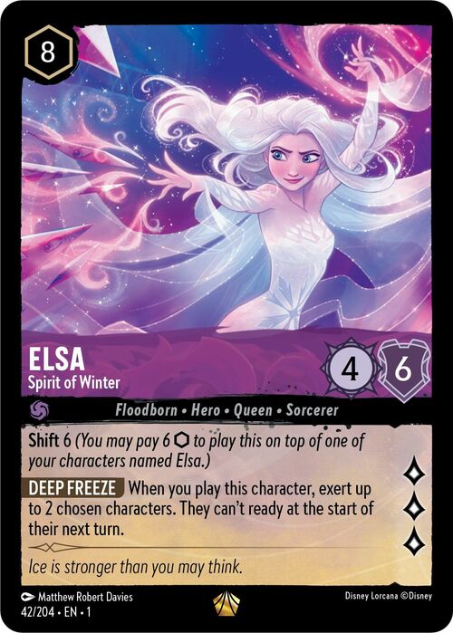 Elsa - Spirit of Winter Card Front