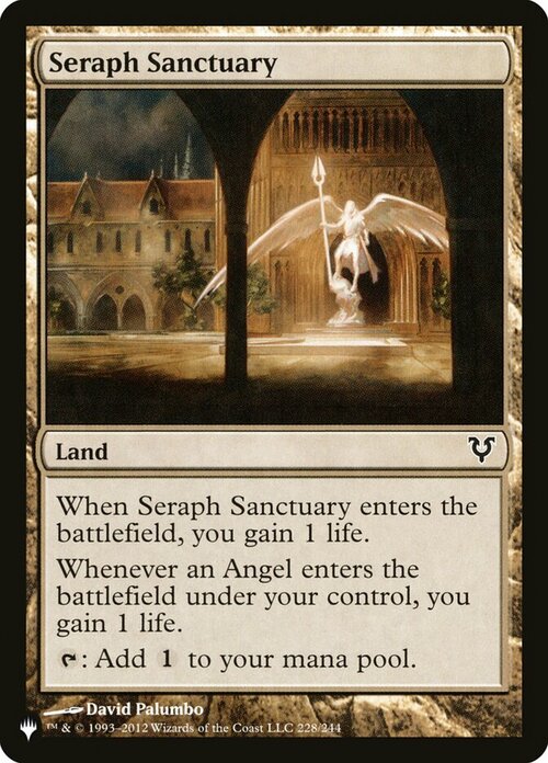 Seraph Sanctuary Card Front