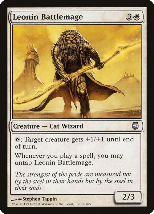 Leonin Battlemage Card Front