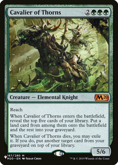 Cavalier of Thorns Card Front