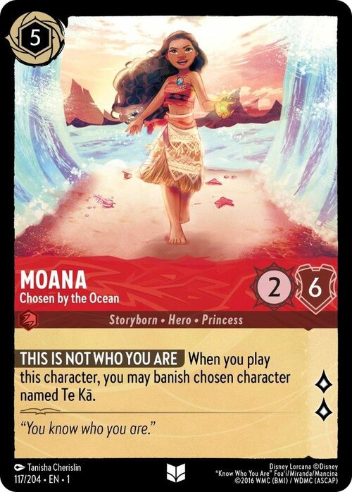 Moana - Chosen by the Ocean Card Front