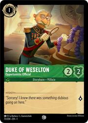 Duke of Weselton - Opportunistic Official