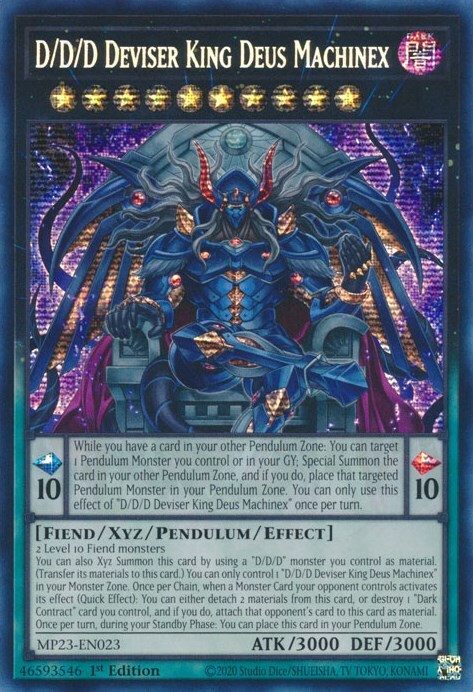 D/D/D Deviser King Deus Machinex Card Front