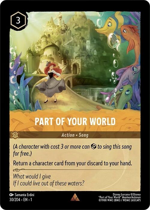 Part of Your World Card Front