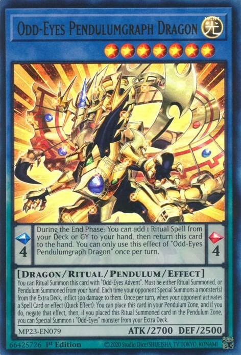 Odd-Eyes Pendulumgraph Dragon Card Front