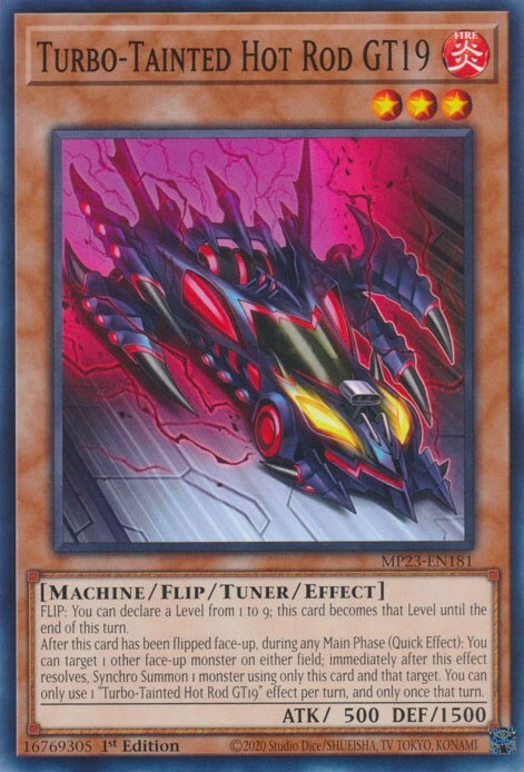 Turbo-Tainted Hot Rod GT19 Card Front