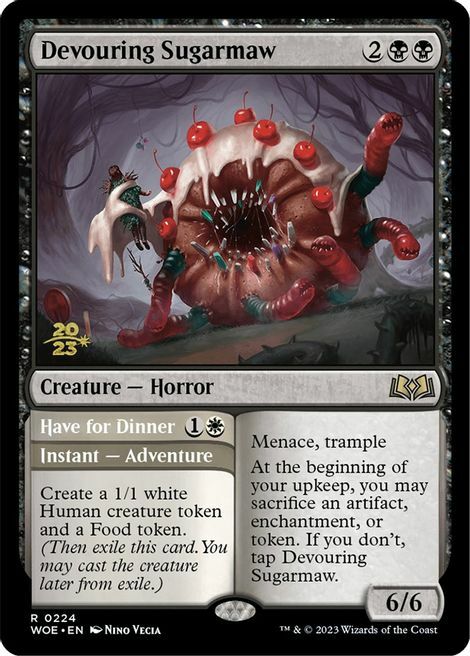 Devouring Sugarmaw // Have for Dinner Card Front