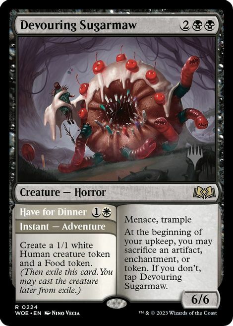 Devouring Sugarmaw // Have for Dinner Card Front