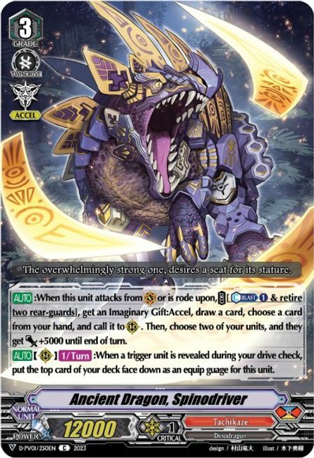 Ancient Dragon, Spinodriver Card Front