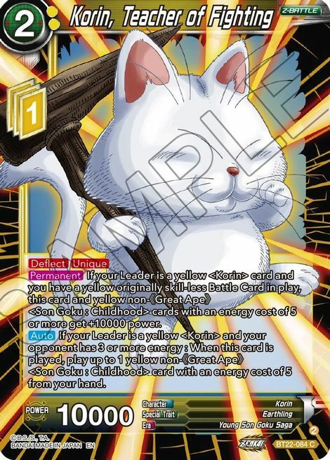 Korin, Teacher of Fighting Card Front