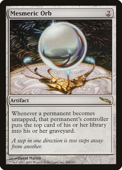 Mesmeric Orb Card Front