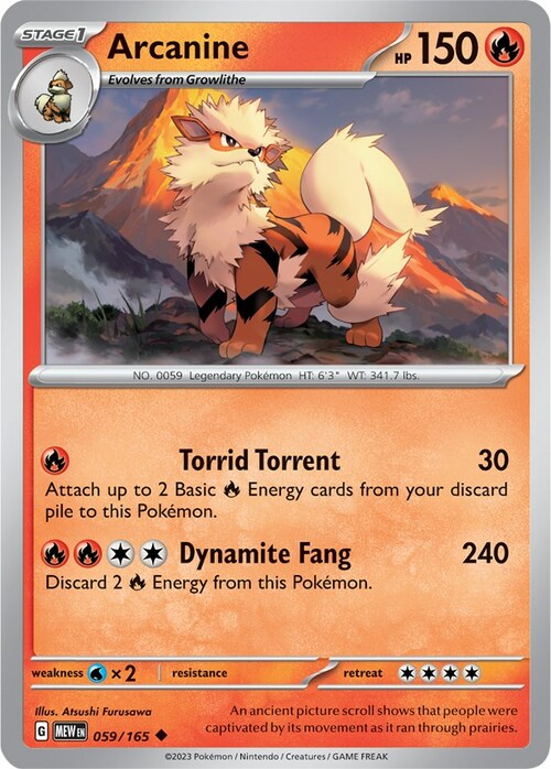 Arcanine Card Front