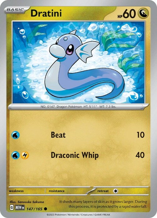 Dratini Card Front