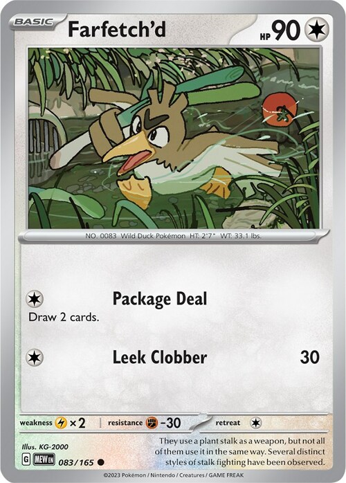 Farfetch'd Card Front