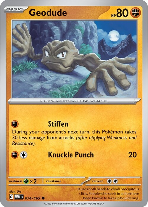 Geodude Card Front